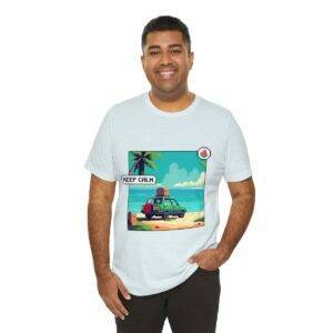 Keep Calm / Men's Miami Pixel T-shirt - Image 104