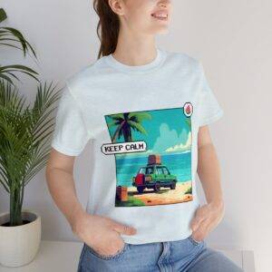 Keep Calm / Men's Miami Pixel T-shirt - Image 105