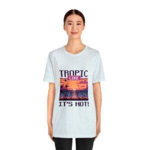 Tropic like it's hot / Men's Miami Pixel T-shirt - Imagen 100