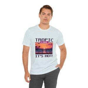 Tropic like it's hot / Men's Miami Pixel T-shirt - Imagen 102