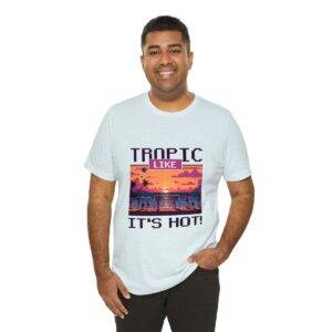 Tropic like it's hot / Men's Miami Pixel T-shirt - Imagen 104