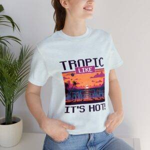 Tropic like it's hot / Men's Miami Pixel T-shirt - Imagen 105
