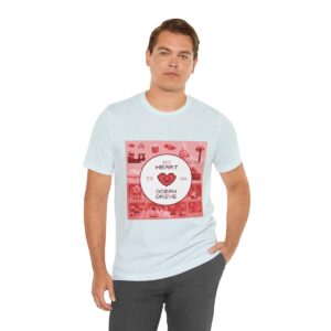 My Heart is on Ocean Drive / Men's Miami Pixel T-shirt - Imagen 114