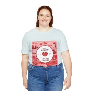 My Heart is on Ocean Drive / Men's Miami Pixel T-shirt - Imagen 115