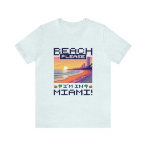 Beach please! I'm in Miami / Men's Miami Pixel T-shirt - Imagen 98