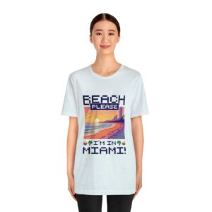 Beach please! I'm in Miami / Men's Miami Pixel T-shirt - Imagen 100