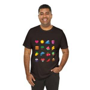 Tropical Fruits / Men's Miami Pixel T-shirt - Imagen 68