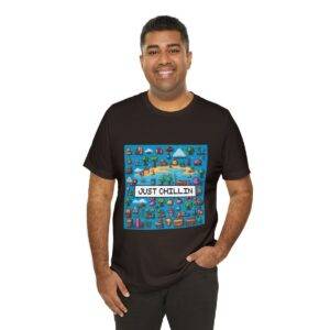 Just Chillin / Men's Miami Pixel T-shirt - Imagen 68