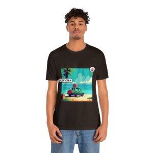 Keep Calm / Men's Miami Pixel T-shirt - Image 61