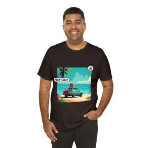 Keep Calm / Men's Miami Pixel T-shirt - Image 68