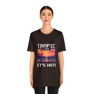 Tropic like it's hot / Men's Miami Pixel T-shirt - Imagen 64