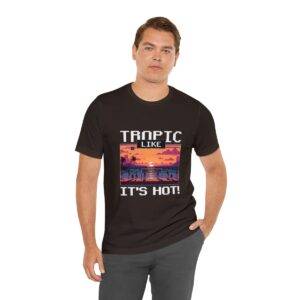 Tropic like it's hot / Men's Miami Pixel T-shirt - Imagen 66