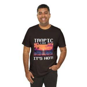 Tropic like it's hot / Men's Miami Pixel T-shirt - Imagen 68