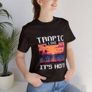 Tropic like it's hot / Men's Miami Pixel T-shirt - Imagen 69