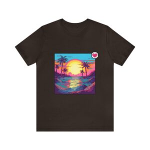Miami Sunset / Men's Miami Pixel T-shirt - Image 62
