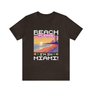 Beach please! I'm in Miami / Men's Miami Pixel T-shirt - Imagen 62
