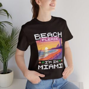 Beach please! I'm in Miami / Men's Miami Pixel T-shirt - Imagen 69