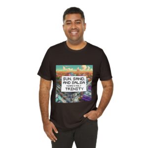 Sun, Sand and Salsa / Men's Miami Pixel T-shirt - Image 56