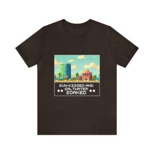 Sun-kissed and Saltwater / Men's Miami Pixel T-shirt - Image 62