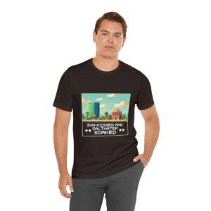 Sun-kissed and Saltwater / Men's Miami Pixel T-shirt - Image 66