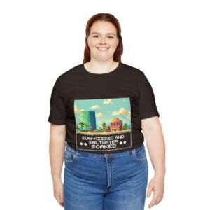 Sun-kissed and Saltwater / Men's Miami Pixel T-shirt - Image 67