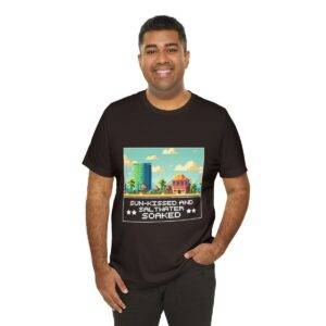 Sun-kissed and Saltwater / Men's Miami Pixel T-shirt - Image 68