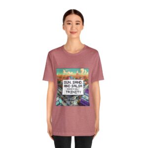Sun, Sand and Salsa / Men's Miami Pixel T-shirt - Image 4