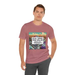 Sun, Sand and Salsa / Men's Miami Pixel T-shirt - Image 6