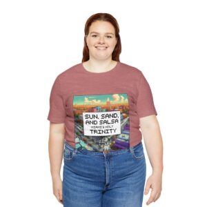 Sun, Sand and Salsa / Men's Miami Pixel T-shirt - Image 7