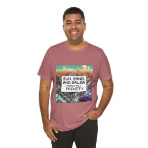 Sun, Sand and Salsa / Men's Miami Pixel T-shirt - Image 8