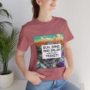 Sun, Sand and Salsa / Men's Miami Pixel T-shirt - Image 9