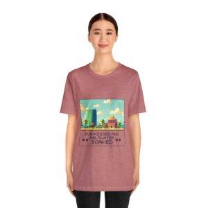 Sun-kissed and Saltwater / Men's Miami Pixel T-shirt - Image 52