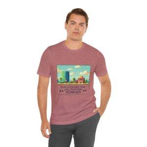 Sun-kissed and Saltwater / Men's Miami Pixel T-shirt - Image 54