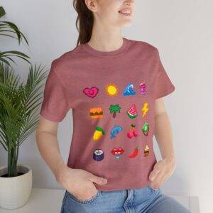 Tropical Fruits / Men's Miami Pixel T-shirt - Imagen 57