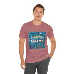 Just Chillin / Men's Miami Pixel T-shirt - Imagen 54