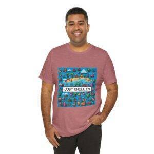 Just Chillin / Men's Miami Pixel T-shirt - Imagen 56