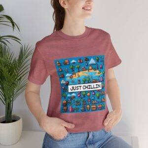 Just Chillin / Men's Miami Pixel T-shirt - Imagen 57