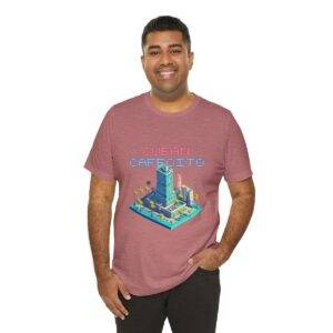 Cuban Cafecito / Men's Miami Pixel T-shirt - Imagen 56