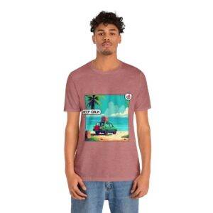 Keep Calm / Men's Miami Pixel T-shirt - Image 49