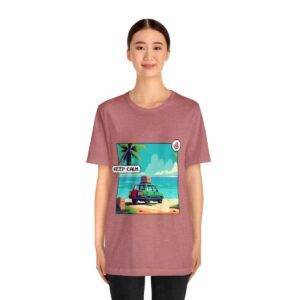 Keep Calm / Men's Miami Pixel T-shirt - Image 52