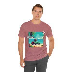 Keep Calm / Men's Miami Pixel T-shirt - Image 54