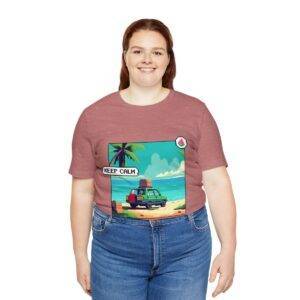 Keep Calm / Men's Miami Pixel T-shirt - Image 55