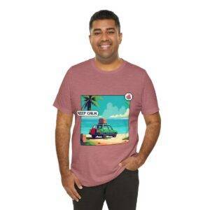 Keep Calm / Men's Miami Pixel T-shirt - Image 56