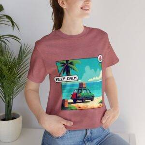 Keep Calm / Men's Miami Pixel T-shirt - Image 57