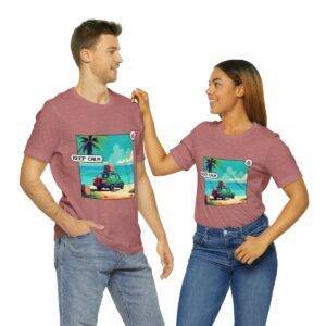 Keep Calm / Men's Miami Pixel T-shirt - Image 58