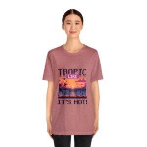 Tropic like it's hot / Men's Miami Pixel T-shirt - Imagen 52