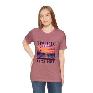 Tropic like it's hot / Men's Miami Pixel T-shirt - Imagen 53