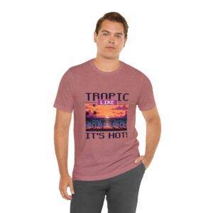 Tropic like it's hot / Men's Miami Pixel T-shirt - Imagen 54