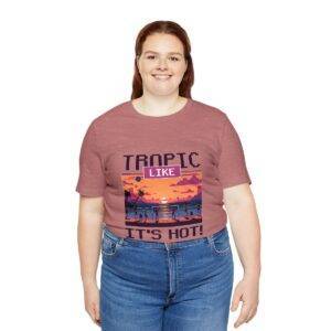 Tropic like it's hot / Men's Miami Pixel T-shirt - Imagen 55