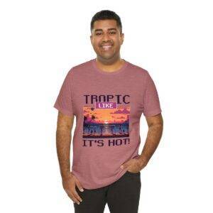 Tropic like it's hot / Men's Miami Pixel T-shirt - Imagen 56
